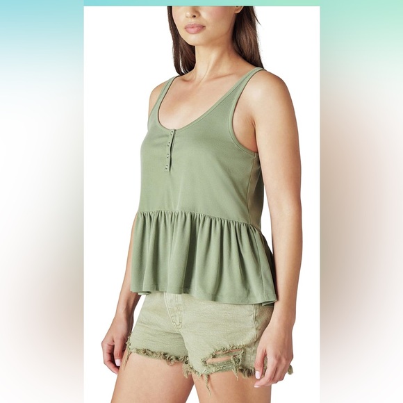 ◾️Lucky Brand Sandwash Rib Henley Tank - Picture 7 of 12